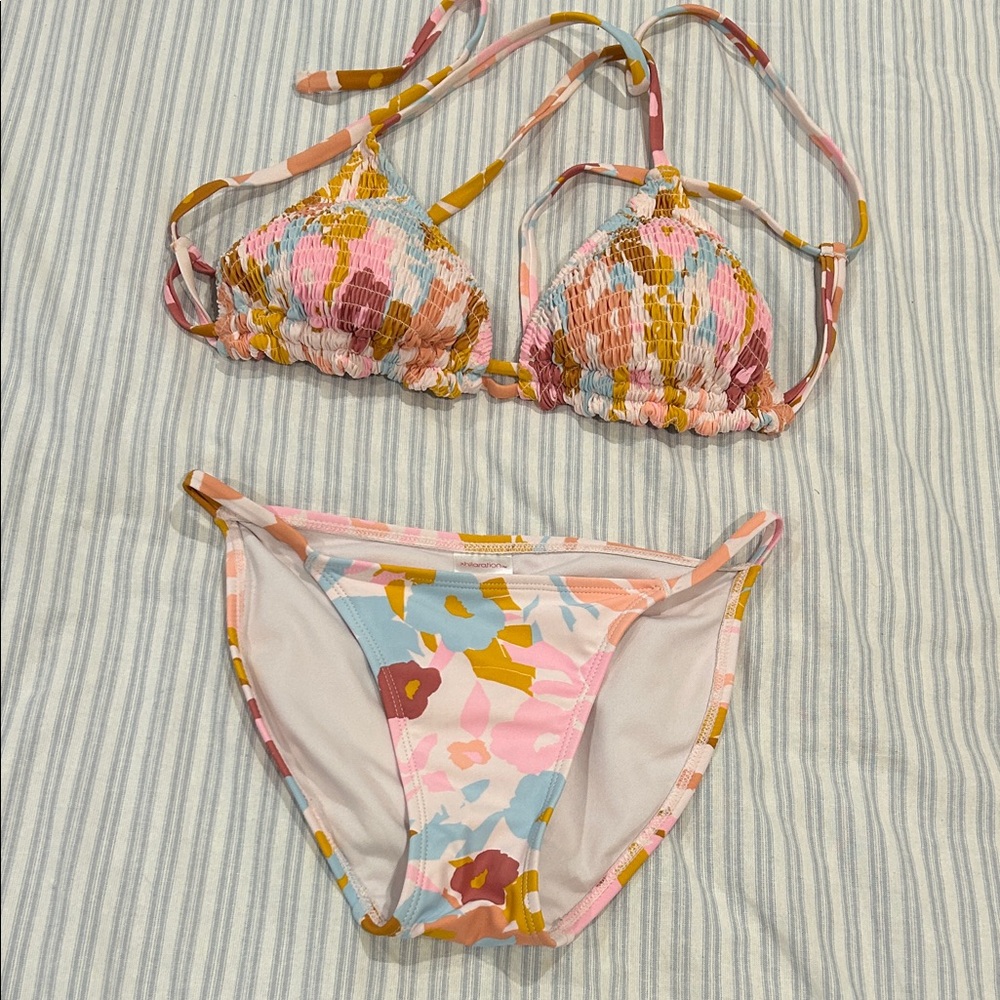 Xhilaration Multicolor Floral Bikini